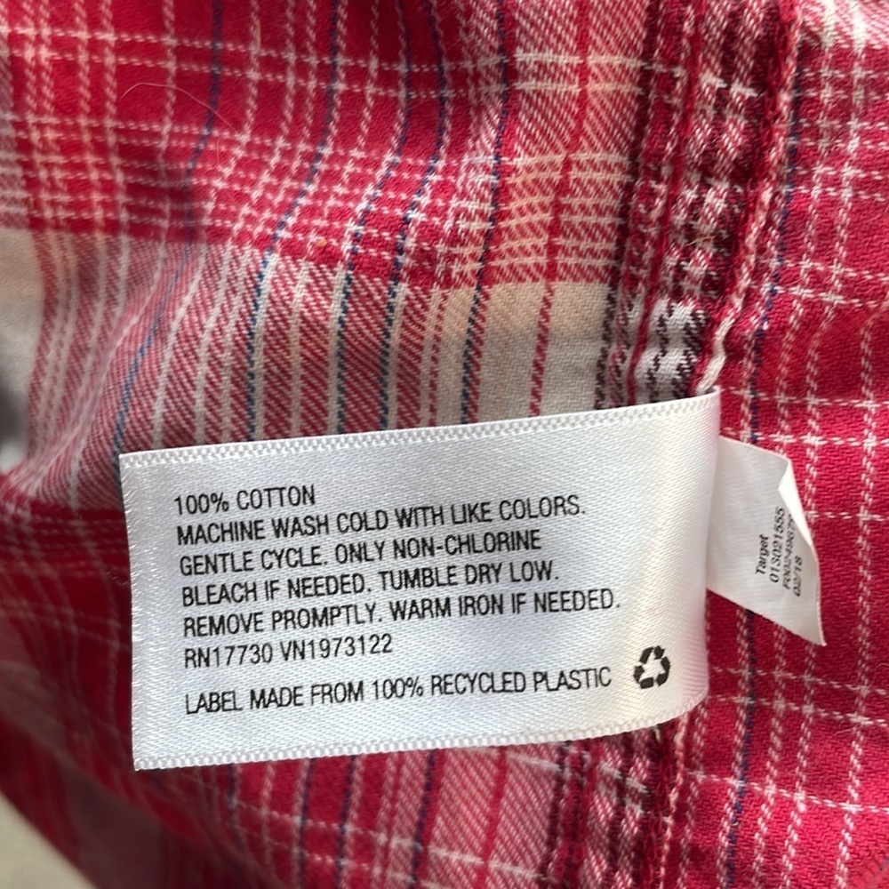 Universal Thread Button Down Plaid Shirt Women Si… - image 5